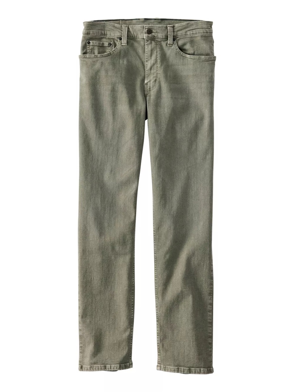 L.L.Bean BeanFlex Standard Athletic Fit Jean Sz 32X34 Olive Green Stretch Casual